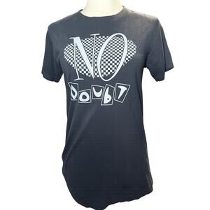 No Doubt Vintage 90s Ska Punk Graphic Band Tee, Black Checkerboard, Small